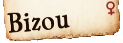 Bizou Namensschild