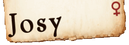 Josy Namensschild