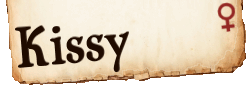 Kissy Namensschild